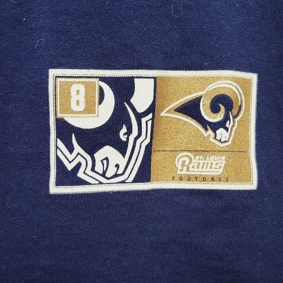 NFL Team Apparel St Louis Rams Sam Bradford #8 Graphic T-Shirt Large - Picture 3 of 6